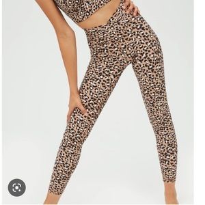 Aerie Leopard Crossover Legging